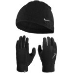 Kit gants et bonnet nike - adulte - homme - running - noir