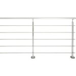 Kit garde - corps en aluminium jardipolys - fixation � plat - pack alu