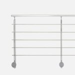 Kit garde - corps inoline 2m fixation lat�rale - jardipolys - pack alu - aluminium - blanc