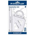Kit de g�om�trie - staedtler - petit - 4 pi�ces - transparent - plastique