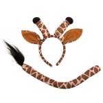 Kit de girafe : serre - t�te & queue adulte