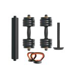Kit haltère + barre + kettlebell xiaomi fed v2 40 kg - black / orange - tu Kit haltère + barre + kettlebell xiaomi fed v2 40 kg - black / orange - tu