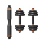 Kit halt�re xiaomi fed 25 kg - noir / orange - halt�rophilie - musculation - modulable