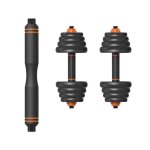 Kit haltère - xiaomi - fed - 35 kg - noir / orange - modulable et compatible move it Kit haltère - xiaomi - fed - 35 kg - noir / orange - modulable et compatible move it