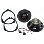 Kit haut - parleurs enceintes fiat grande punto / punto evo - 2 voie 120 watts - 165 cm avant