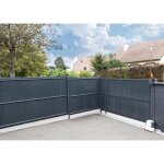 Kit lamelles brise - vue - nature - pour panneau de clture rigide - occultant 4 / 5 - 1225 x 250 m - ...