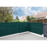 Kit lamelles brise - vue - vert - pour panneau de clture rigide - occultant 4 / 5 - 1225 x 250 m - vert ...