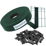 Kit lamelle occultante pvc rouleau occultant brise vue cache cloture en panneau grillage rigide pour ...