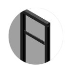 Kit lattes horizontales - optimum - verri�re fixe - h50 x l30 cm - noir