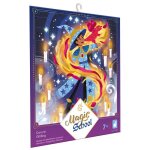 Kit loisir cr�atif - janod - magic school - 3 tableaux - m�tallis� - d�s 7 ans