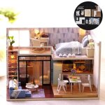 Kit de maison de poupée bricolage miniature - omabeta - maison en bois moderne - assemblage - jouet pour ... Kit de maison de poupée bricolage miniature - omabeta - maison en bois moderne - assemblage - jouet pour ...