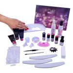 Ocibel - coffret kit complet pose acrygel polygel avec popit et lampe uv / led 54w