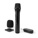 Microphone sans fil - nedis - 20 canaux - 635 mm - r�ponse en fr�quence 70 hz - dynamique