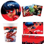 Kit / lot miraculous ladybug decoration table fetes anniversaire - nappe + serviettes + assiettes + gobelets ...