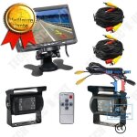 Radar de recul - lunavo - kit cam�ra 7 - 2 cam�ras led ir - �tanche - 720p