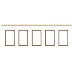 Kit moulure de soubassement 4m - nordlinger pro - moulure murale - fsc 100% - ajoute du cachet au mur ...