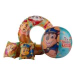 Kit de natation pat patrouille enfant : bouee brassards ballon de plage - gonflable - jeu deau piscine ...