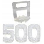 Kit nivellement carrelage - noname - 2. 0 mm - 500 clips plastique - pose facile