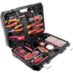 Caisse � outils �lectricien yato yt - 39009 68 pi�ces noir