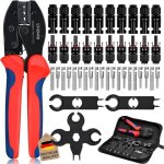 Kit doutils de sertissage solaire pour cble pv de panneau solaire 2. 5 / 4 / 6mm1 pince a sertir10 ...