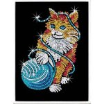Kit paillettes - art sequin : chat