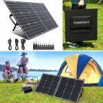 Kit panneau solaire 100w 18v portable etfe pour smartphone pc ordinateurs portable camping extrieur ...