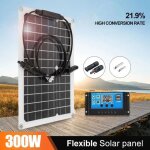 Kit de panneau solaire chargeur de panneau solaire 300w 18v avec contrleur ?100a?pour caravan boat outdoor ...
