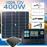 Kit de panneau solaire chargeur de panneau solaire 400w 12v avec contrleur de charge pour caravan boat ...