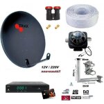 Kit parabole - visiosat - triax 78cm - récepteur tntsat 9930 - lnb monoblock redline - 20m câble Kit parabole - visiosat - triax 78cm - récepteur tntsat 9930 - lnb monoblock redline - 20m câble