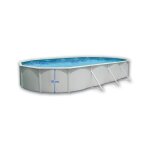 Kit piscine hors sol ovale toi - 730x366x132 cm prestigio - filtre � sable 12m3 - h - liner 06 - �chelle ...
