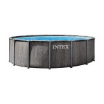 Kit piscine hors sol tubulaire intex - baltik - 457 x 122 cm - ronde (pompe b�che tapis de sol et �chelle) ...