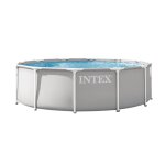 Kit piscine hors sol tubulaire intex - pris frame - 366 x 99 cm - ronde (pompe cartouche et �chelle) ...