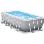 Kit piscine hors sol tubulaire intex - pris frame - 400 x 200 x 122 cm - rectangulaire (livr�e avec pompe ...