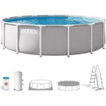 Kit piscine hors sol tubulaire intex - pris frame - 457 x 107 cm - ronde - 26724nd