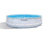Kit piscine hors sol tubulaire intex - pris frame - 488 x 122 cm - ronde (pompe b�che tapis de sol et ...