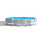 Kit piscine hors sol tubulaire intex - pris frame - 549 x 122 cm - ronde (pompe bche tapis de sol et ...
