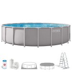 Kit piscine hors sol tubulaire intex - pris frame - 610 x 132 cm - ronde - 26756nd