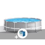 Kit piscine tubulaire intex prism frame ronde 366 x 122 m + b�che � bulles