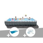 Kit piscine tubulaire intex ultra xtr frame rectangulaire 732 x 366 x 132 m + b�che � bulles + kit dentretien ...