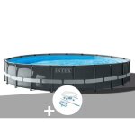 Kit piscine tubulaire intex ultra xtr frame ronde 732 x 132 m + kit dentretien