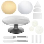 Kit de plateau tournant - keesin - alliage daluminium - antidrapant - 13 pices - dcoration de gteau ...