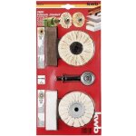 Kit de polissage - kwb - 6 pi�ces - p�te pr� - polissage - p�te � polir - brosse en sisal