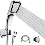 Kit de pomme de douche pomme de douche tuyau en acier inoxydable de 15 m support réglable surpresseur ... Kit de pomme de douche pomme de douche tuyau en acier inoxydable de 15 m support réglable surpresseur ...