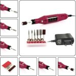 Kit ponceuse prof electrique lime ongles manucure avec embouts ponage 220 - 240v