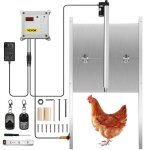 Kit de porte automatique de poulailler - vevor - porte automatique pour poulailler 60×30cm - minuterie ... Kit de porte automatique de poulailler - vevor - porte automatique pour poulailler 60×30cm - minuterie ...
