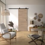 Kit porte coulissante - optimum - rio + raap no - h 204 x 83 x 36 cm acier coloris noir installation ... Kit porte coulissante - optimum - rio + raap no - h 204 x 83 x 36 cm acier coloris noir installation ...