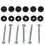 Kit pour profil vissable plaque polycarbonate (50 pcs) - l: 22 cm - e: 16 mm - gris Kit pour profil vissable plaque polycarbonate (50 pcs) - l: 22 cm - e: 16 mm - gris