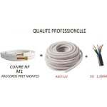 Kit de raccordement complet 1 / 4 3 / 8 toute climatisation 7 metres pret a poser