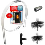 Kit de ramonage pour pole  granuls - shaffer pro - 6 mtres - hrisson 80 / 100 mm - 10 tiges flexibles ...