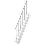 Kit rampe externe en mtal + main courante pvc - small misterstep